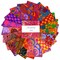 Kaffe Fassett 5" Square Pack (Charm Pack) in 2024 Hot by Kaffe Fassett Collective for Free Spirit (FB6CPGP.AUG24HOT)